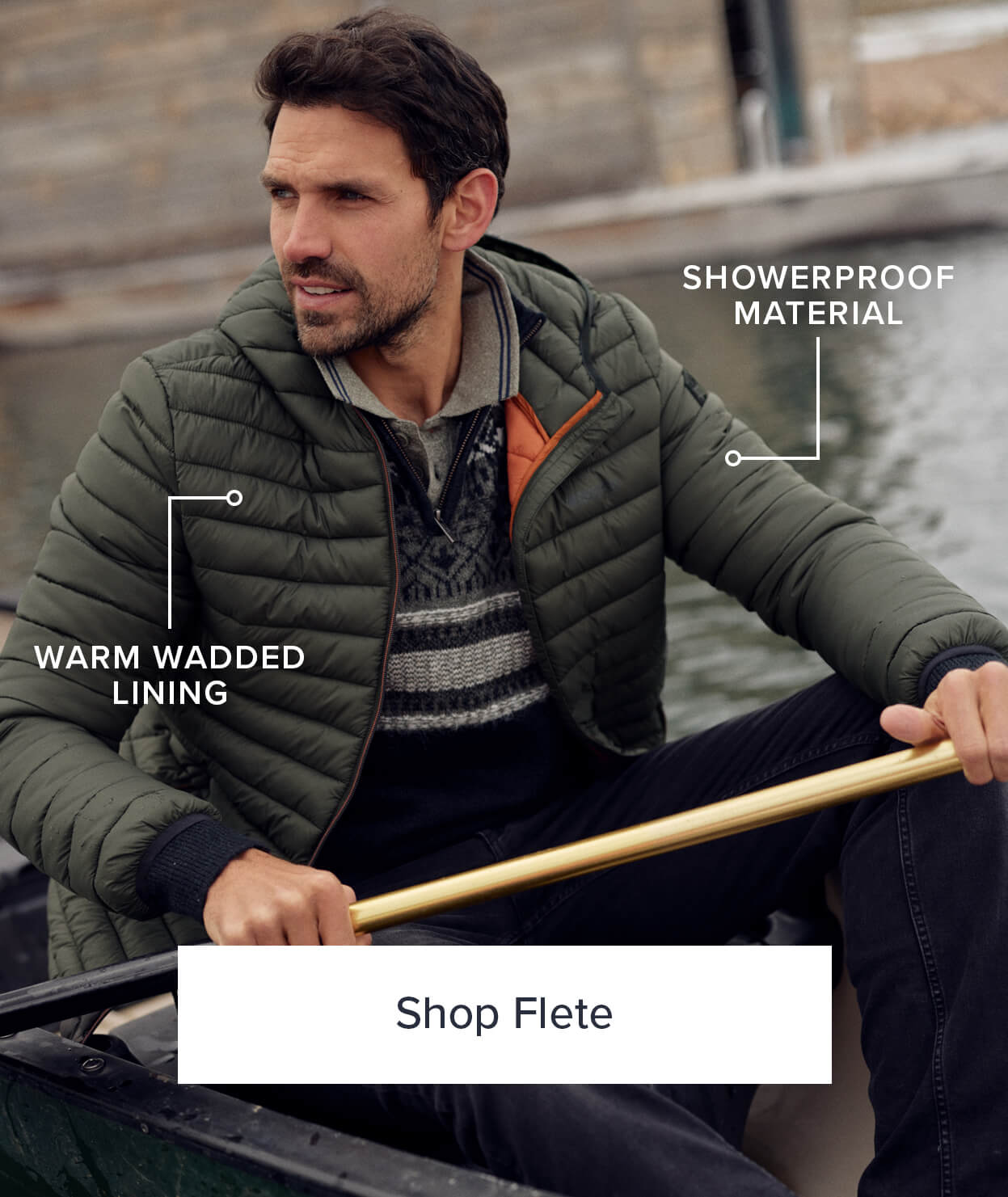 Flete Lightweight Showerproof Padded Jacket