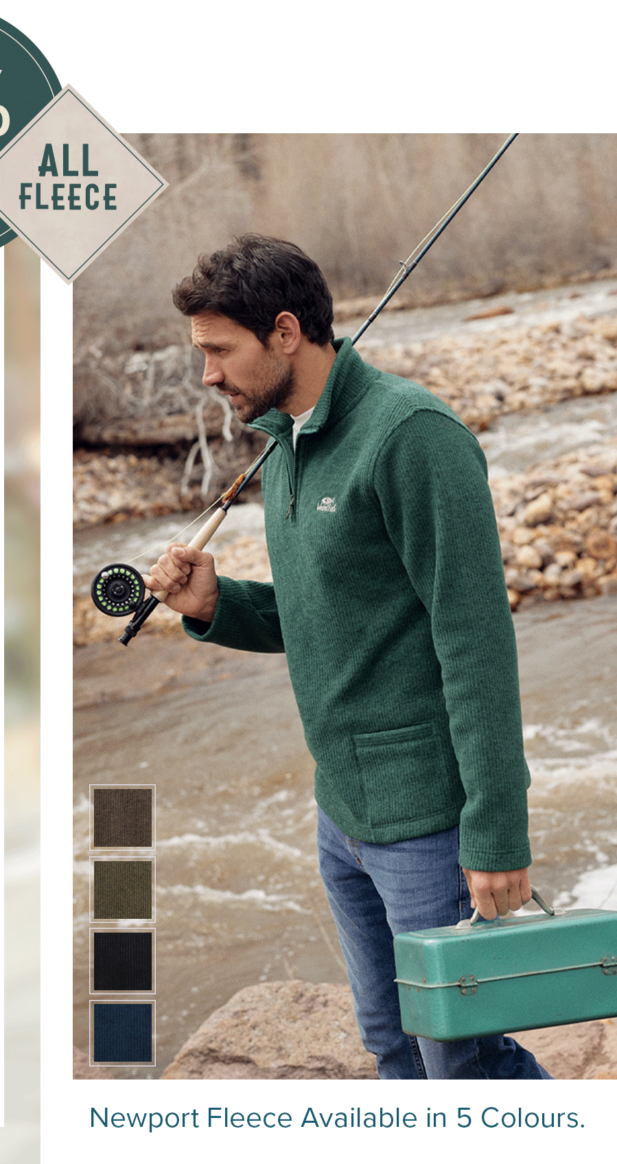 Newport 1/4 Zip Rib Fleece