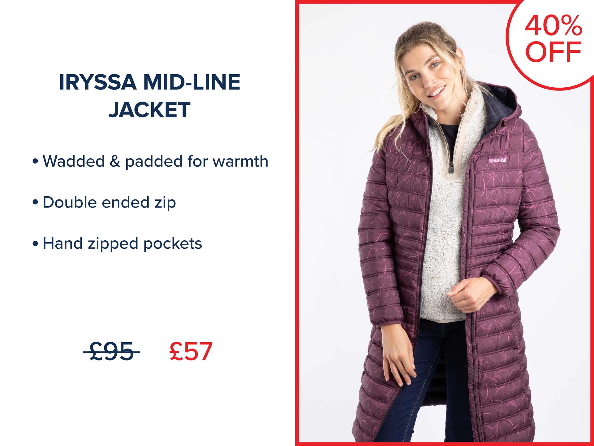 Iryssa Lightweight Padded Mid-Line Hooded Jacket Raisin