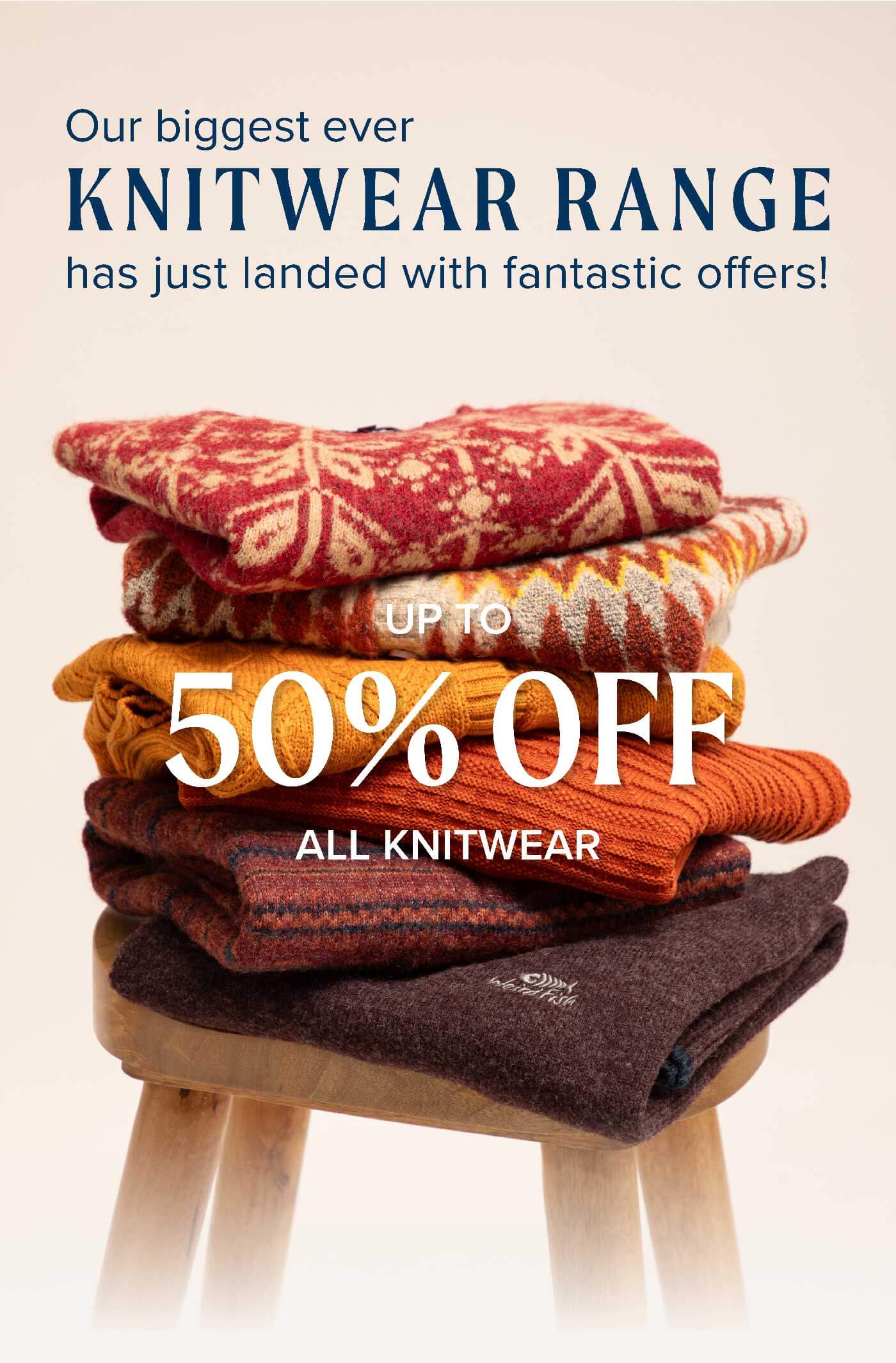 Up To 50% Off Knitwear