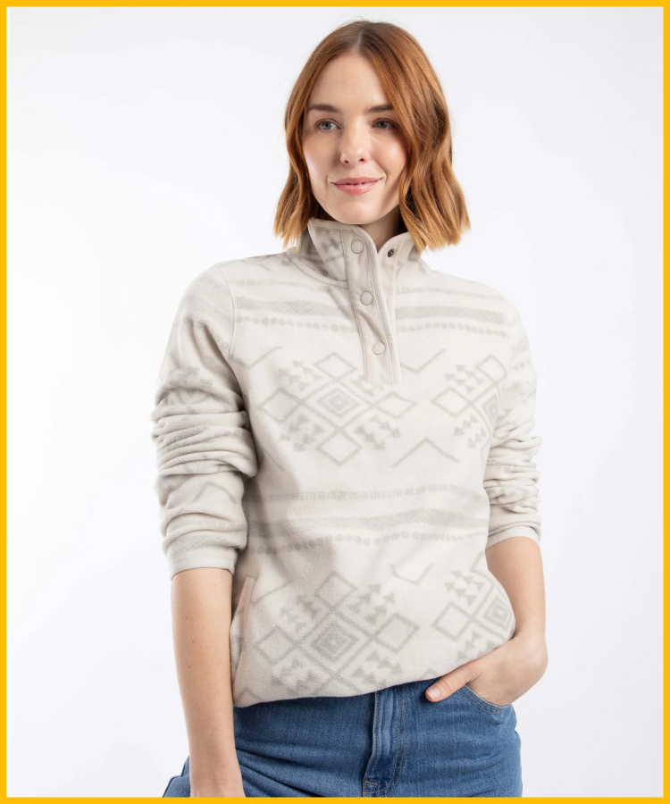 Amy Printed Microfleece Egg Shell