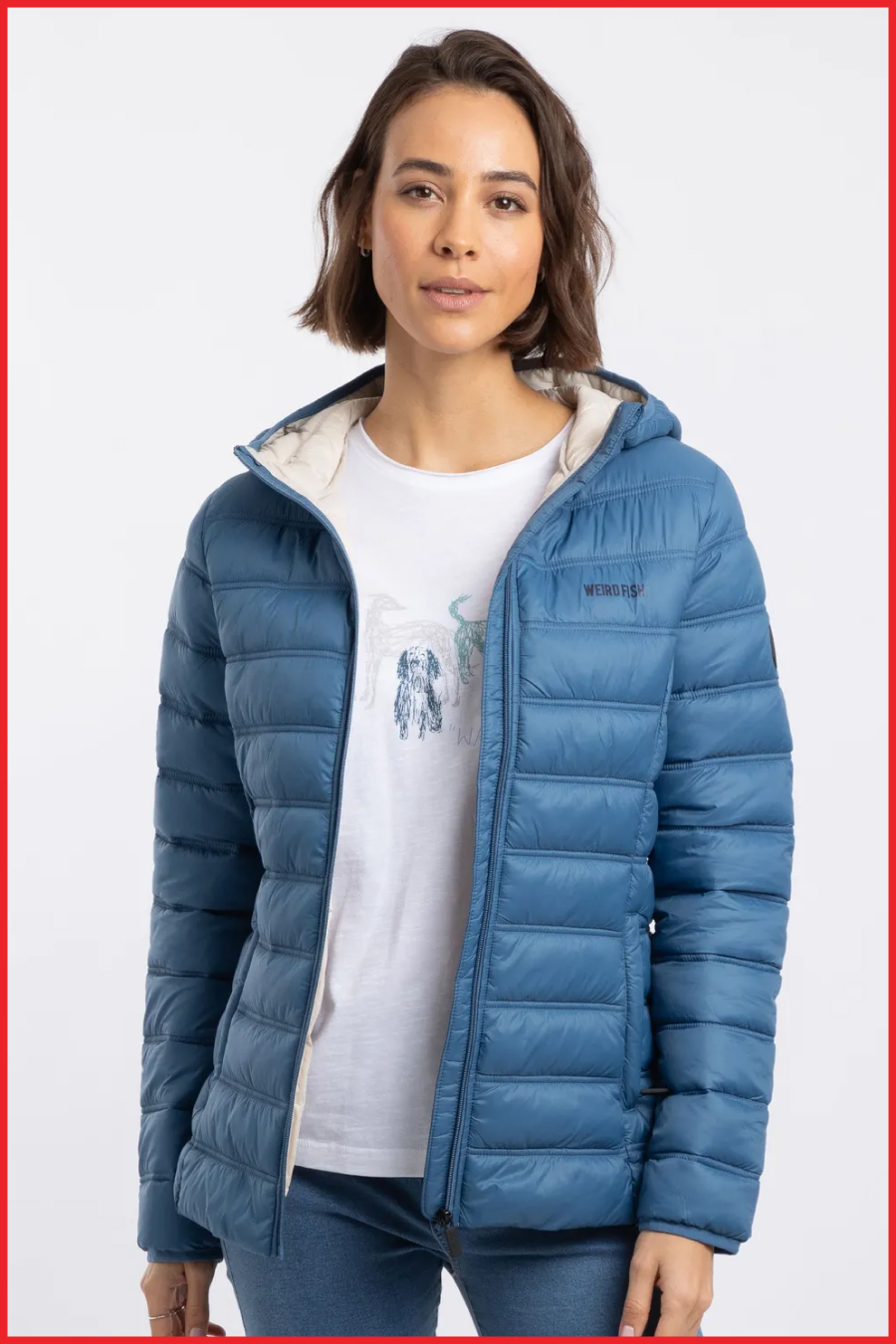 Eshka Lightweight Padded Jacket Washed Blue