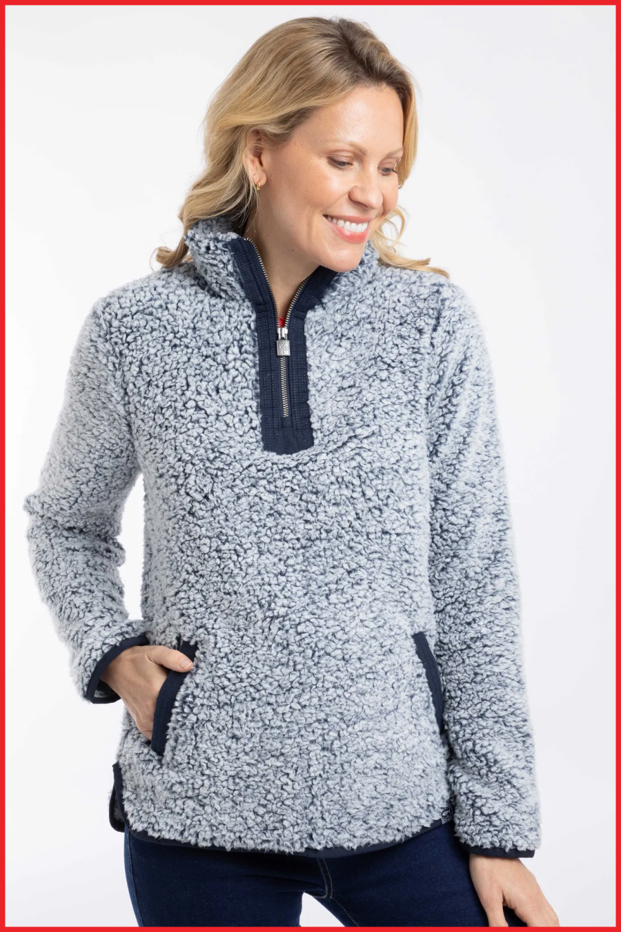 Madi Cosy 1/4 Zip Fleece Navy