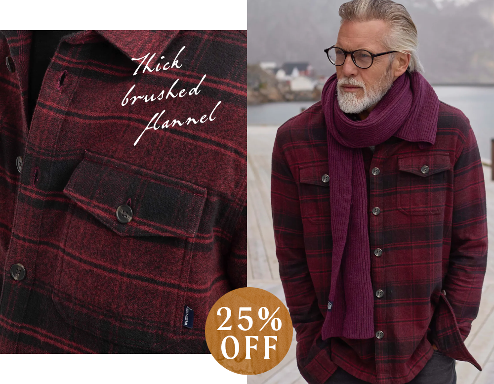 Bosco Check Over Shirt Garnet