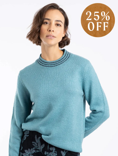 Dawkins Tipped Jumper Smoked Blue