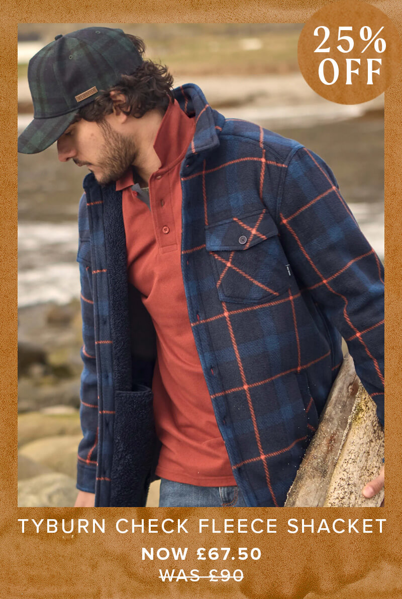 Tybrun check fleece shacket 
