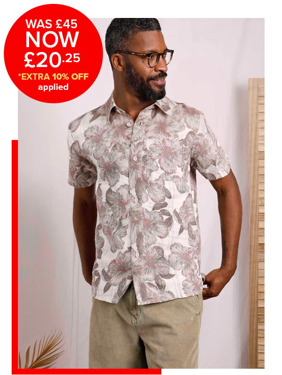 Tarim Linen Rich Hawaiian Shirt
