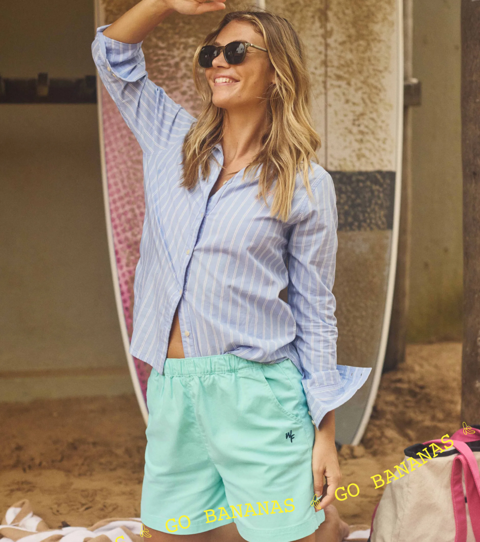 Jardin Cotton Twill Shorts Apple Mint