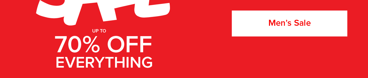 up to 70% off sale