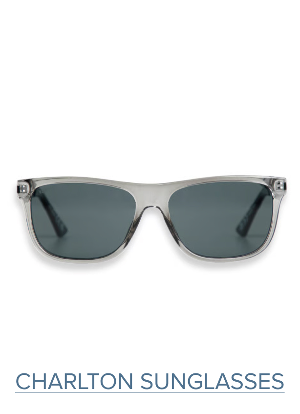 Charlton Rectangular Sunglasses Gunmetal