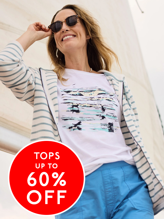 Up to 60% off tops