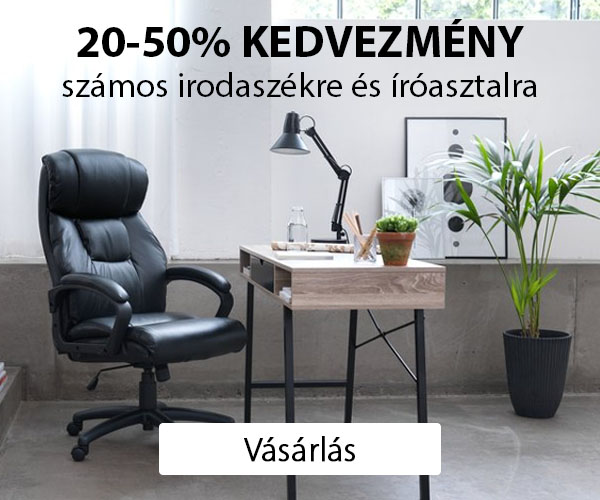 20-50% KEDVEZMÉNY számos iroda- és gamer székre és íróasztalra