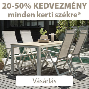 Kényelmes kerti bútorok, székek és padok