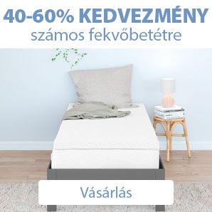 40-60% kedvezmény számos fekvőbetétre