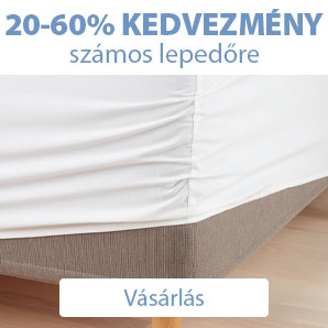 20-60% kedvezmény számos lepedőre