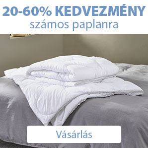 20-60% kedvezmény számos paplanra
