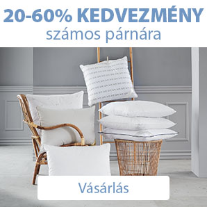 20-60% kedvezmény számos párnára