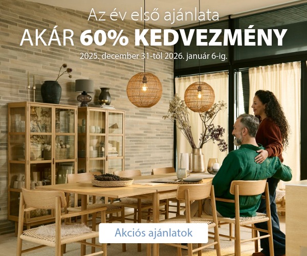 Az év első ajánlatai - Akár 60% kedvezmény