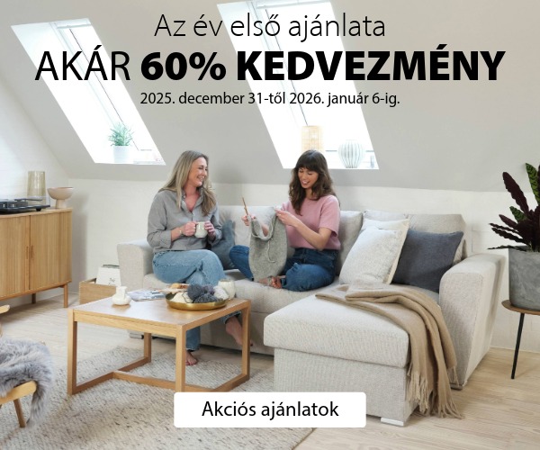 Az év első ajánlata - Akár 60% kedvezmény