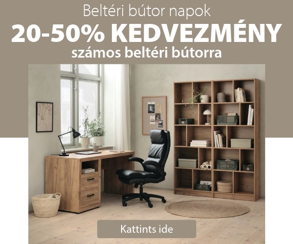 Beltéri bútor napok - Akár 50% kedvezmény