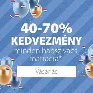 40-70% kedvezmény minden habszivacs matracra*