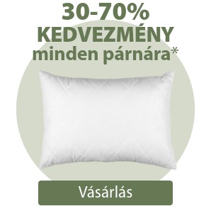 30-70% kedvezmény minden párnára*