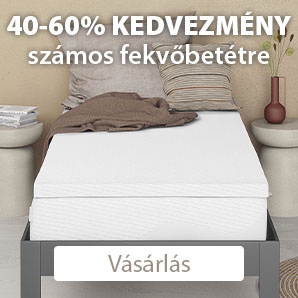40-60% kedvezmény számos fekvőbetétre