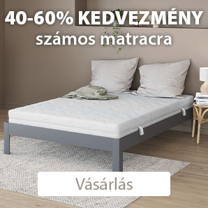 40-60% kedvezmény számos matracra