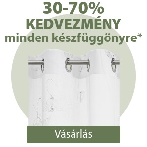 30-70% kedvezmény minden készfüggönyre*