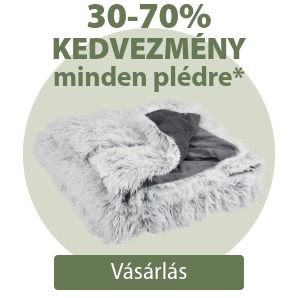 30-70% kedvezmény minden plédre*