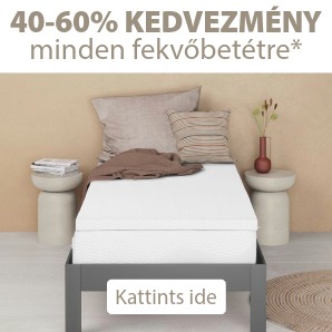 40-60% kedvezmény minden fekvőbetétre*