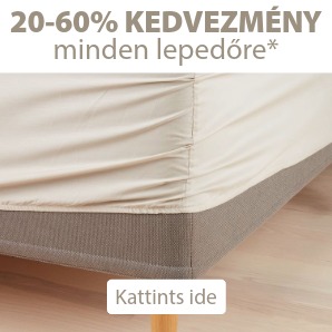 20-60% kedvezmény minden lepedőre*