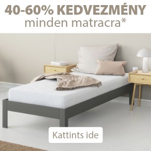 40-60% kedvezmény minden matracra*