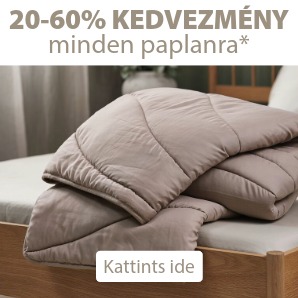 20-60% kedvezmény minden paplanra*