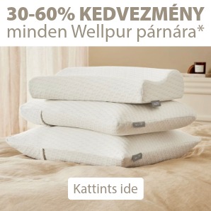 30-60% kedvezmény minden Wellpur párnára*