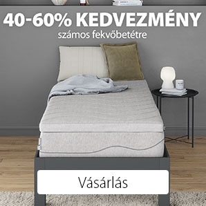 40-60% kedvezmény számos fekvőbetétre