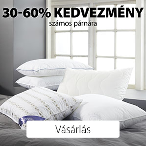 30-60% kedvezmény számos párnára