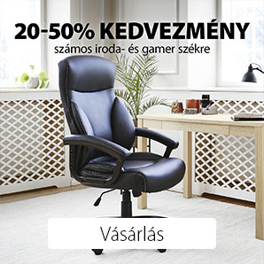 20-50% kedvezmény számos iroda- és gamer székre