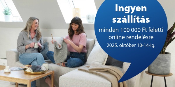 Ingyenes házhozszállítást kínálunk minden 100 000 Ft feletti online rendelésre!