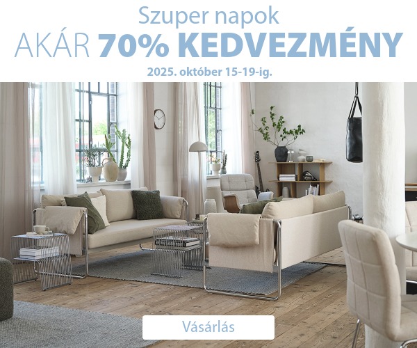 Szuper napok - Akár 70% kedvezmény