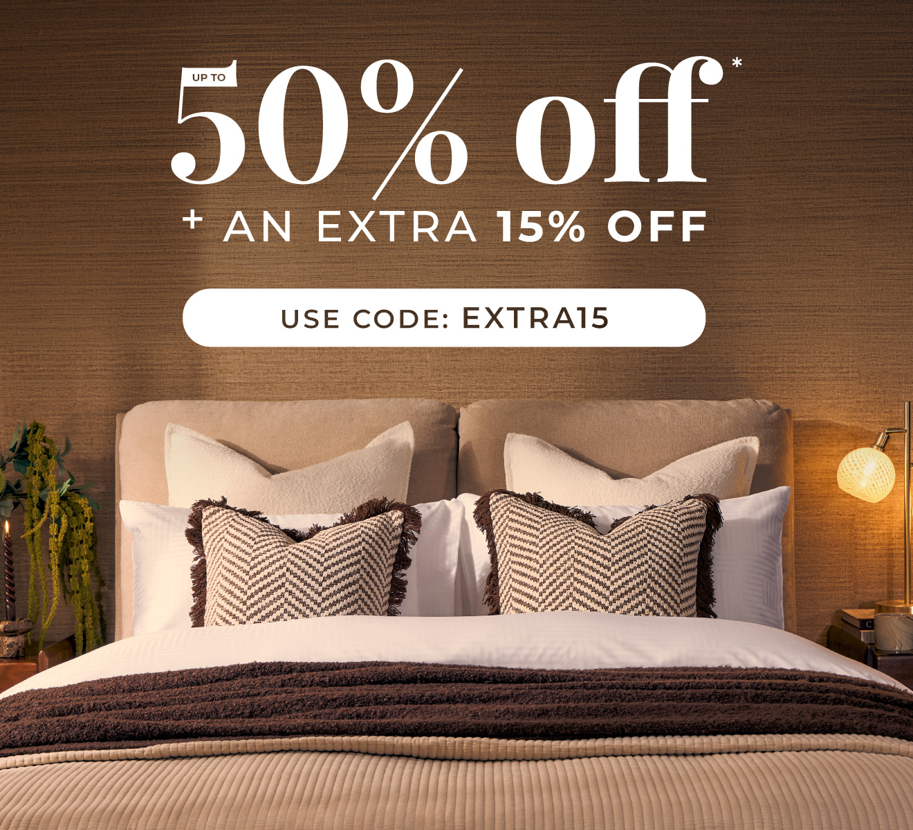 Up to 50% off + an extra 15% off | Use code: EXTRA15