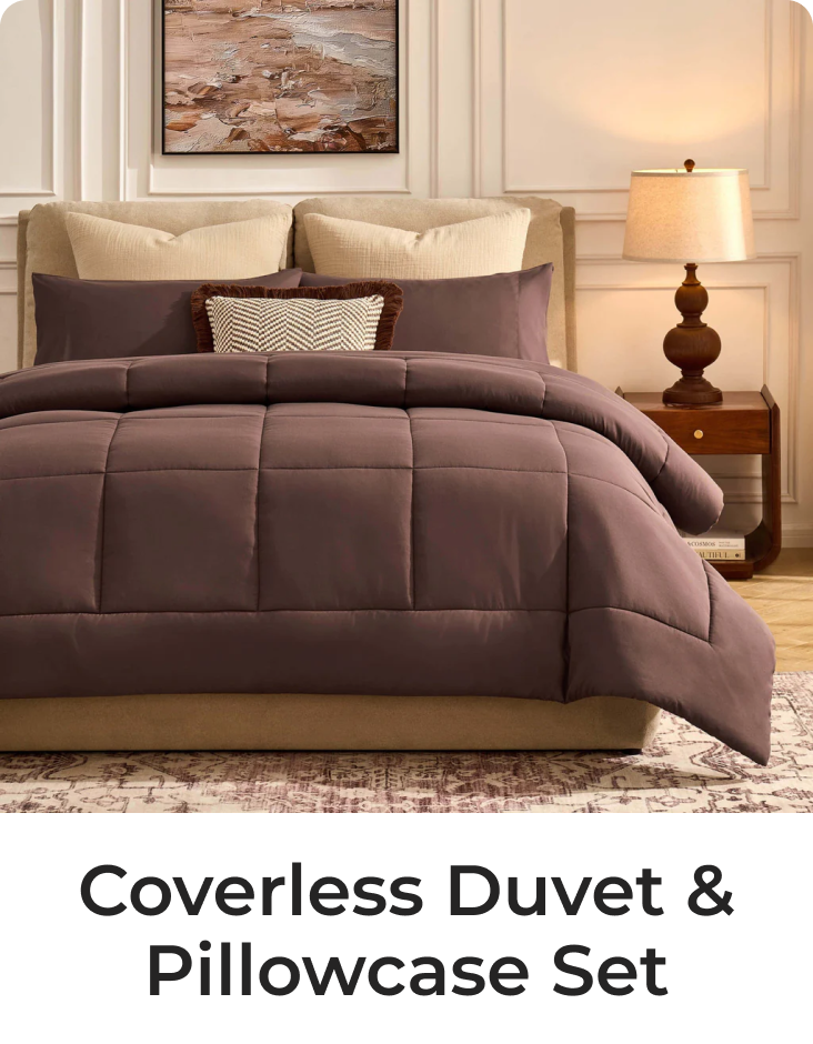 Coverless Duvet & Pillowcase Sets