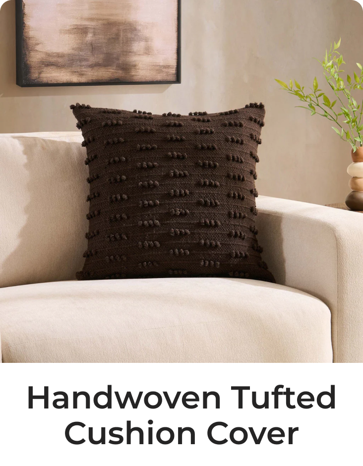 Handwoven Tufted Sofa Cushion Cover