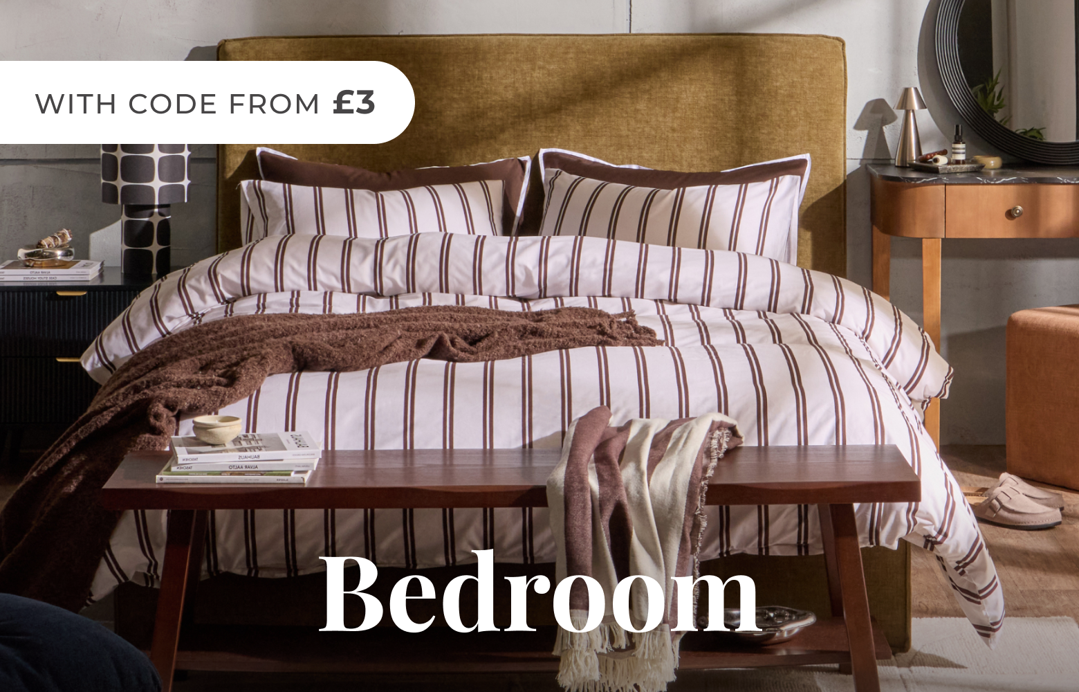 Shop Bedroom with code from £3