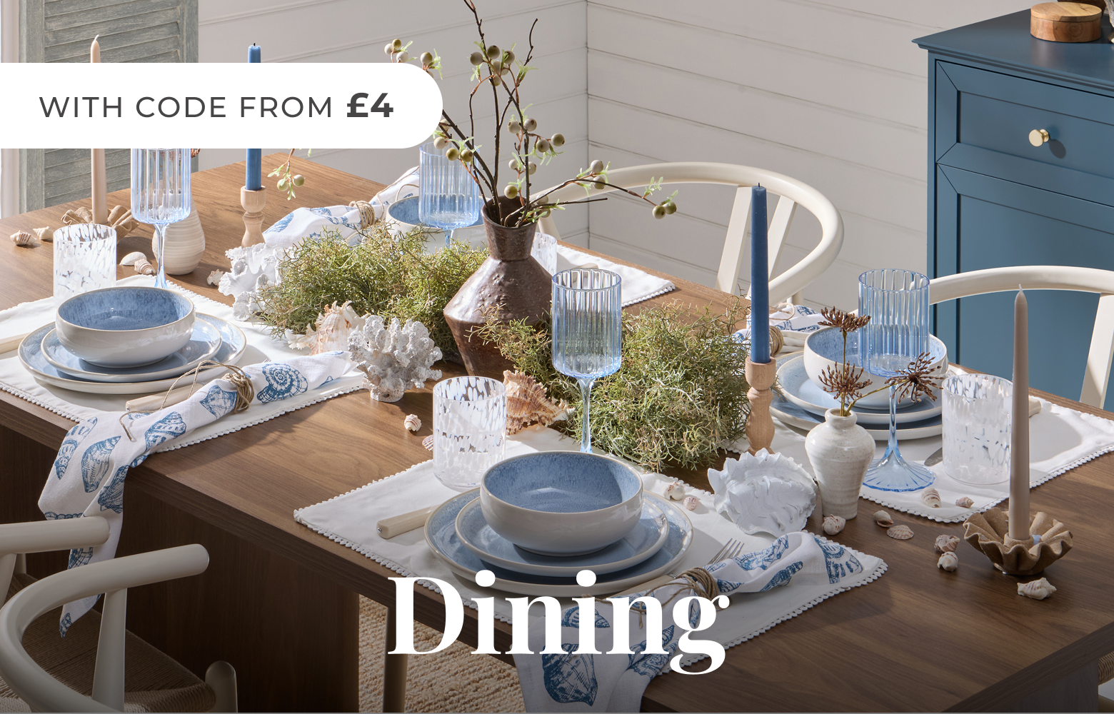 Shop Dining Room with code from £4