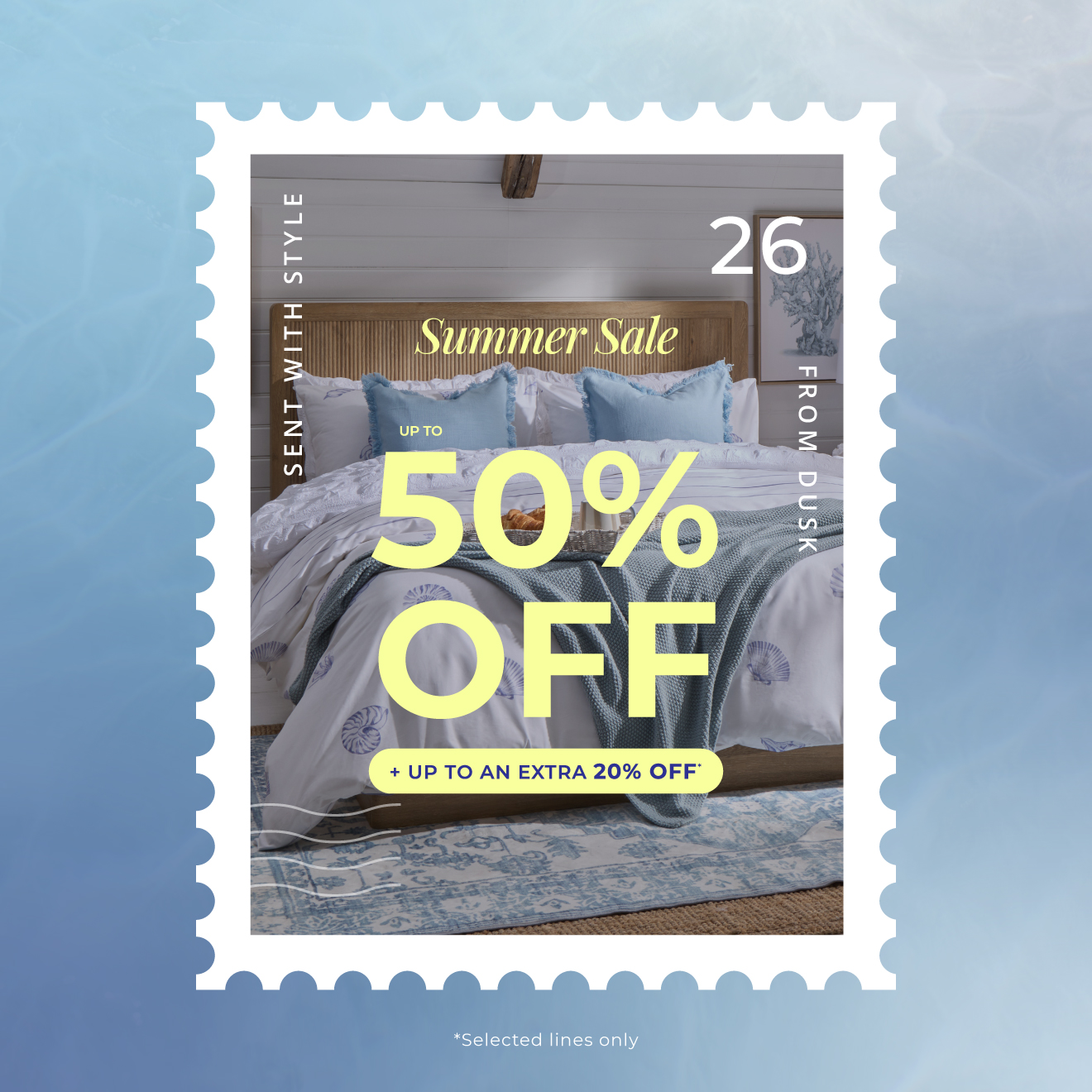Summer sale | Up to 50% off in our, plus up to an extra up to 20%