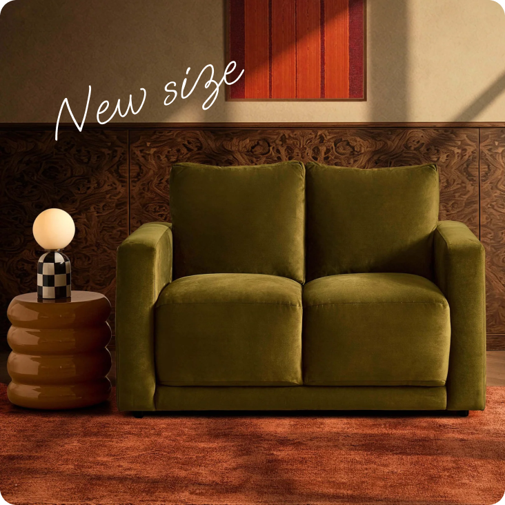 Chicago Compact 2 Seater Sofa - Rich Green
