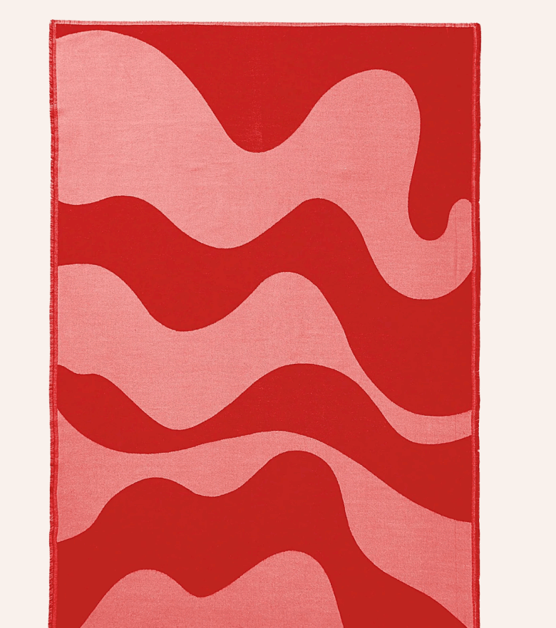 Swirl Contrast Pattern Throw