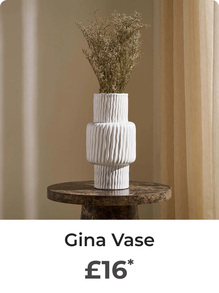 Gina Asymmetric Ribbed Vase