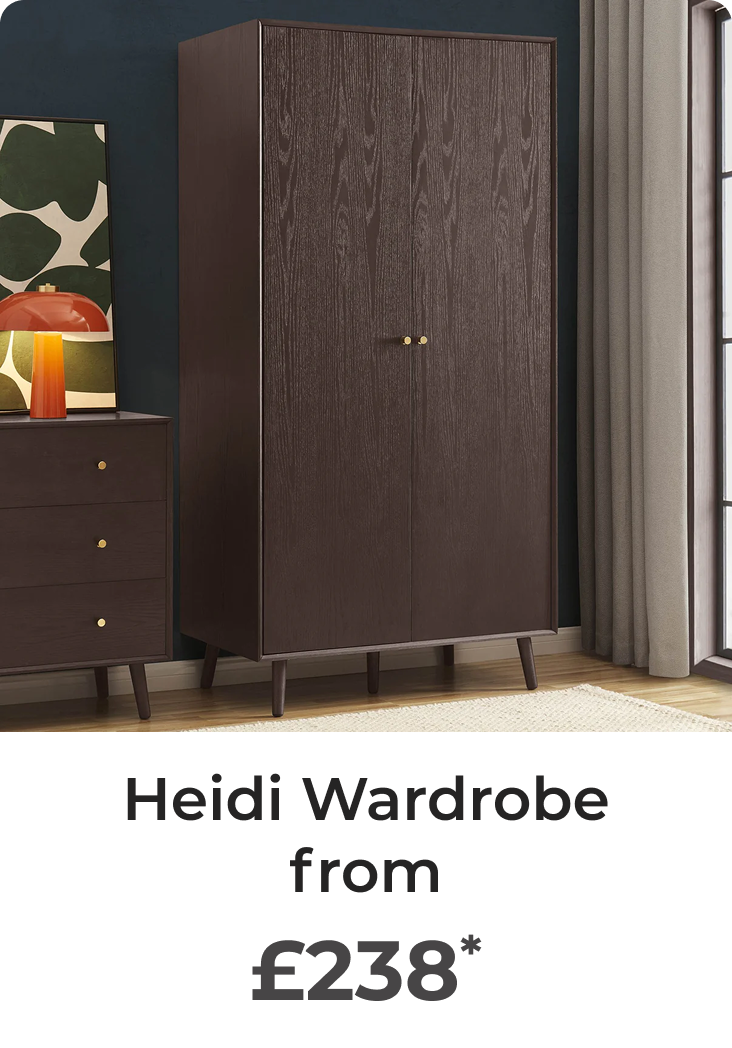Heidi Oak 2 Door Wardrobe
